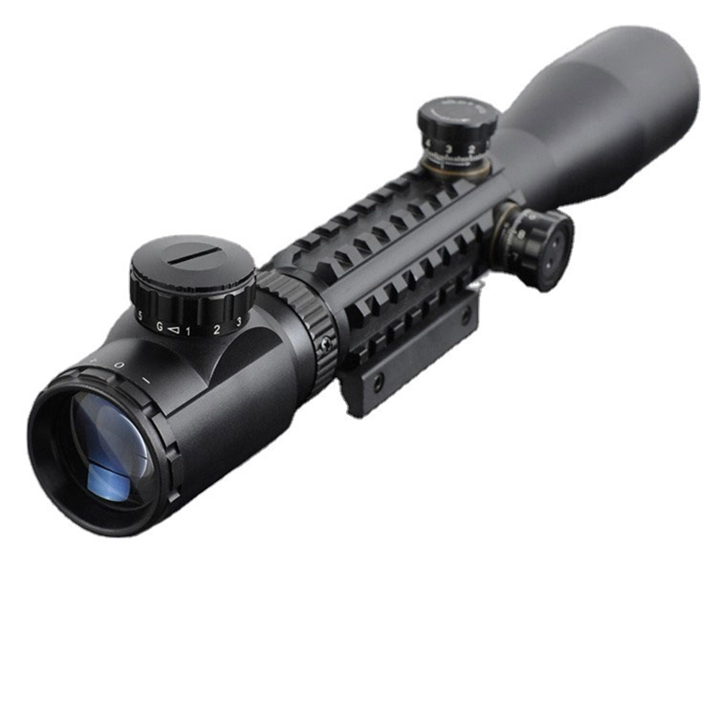 3-9x40 Beleuchten Grüner Roter Punkt Jagdoptik Anblick Schießen Taktisches Zielfernrohr Airsoft-Zielfernrohr mit kostenlosen 11-mm- oder 20-mm-Halterungen