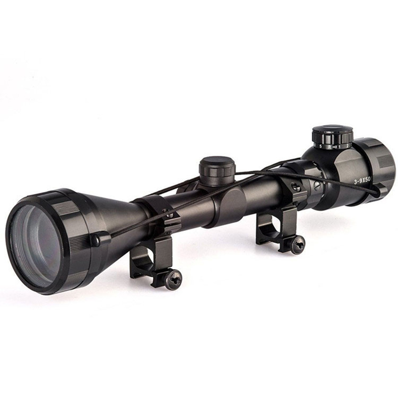 3-9x50 ZB Jagdbereich Taktische RGB-Beleuchtung Absehen Zielfernrohr Air Soft Rifle