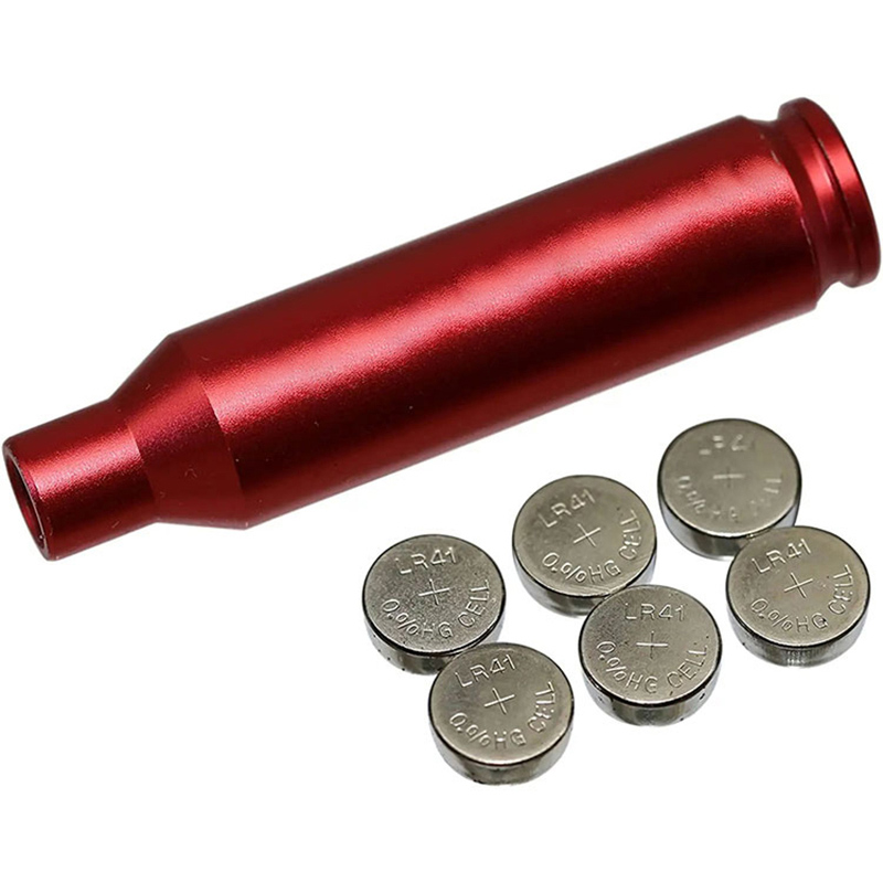 6,5 CREEDMOOR Bore Sight Laser Red Dot Patrone Laser Bore Sighter mit 2 Sätzen Batterien
