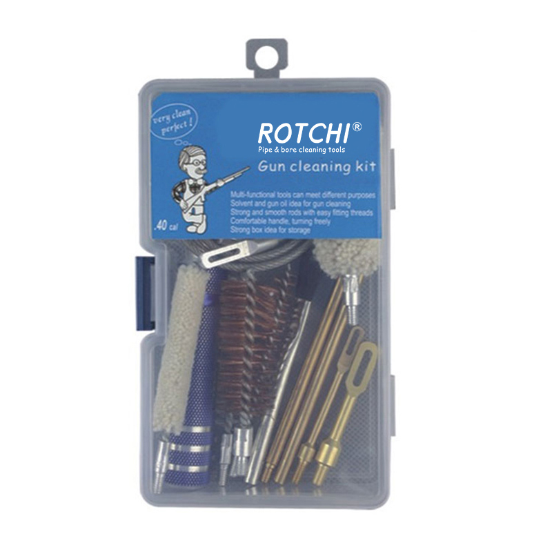 Universelles Waffenreinigungsset in Kunststoffbox verpackt